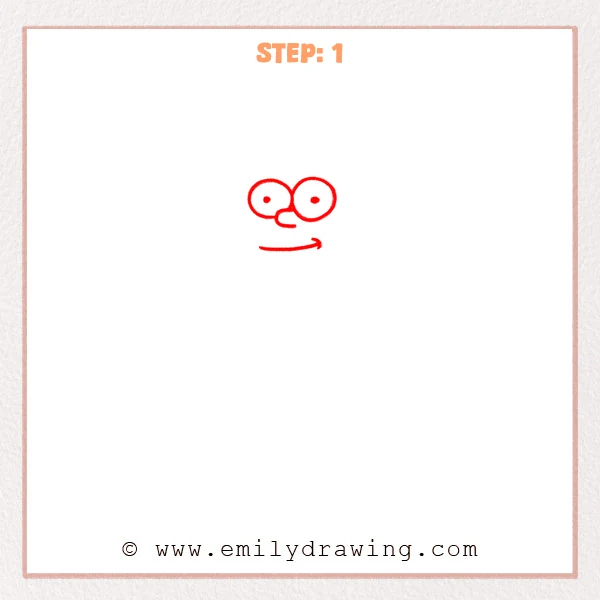 how to draw a bart simpson - Step 1